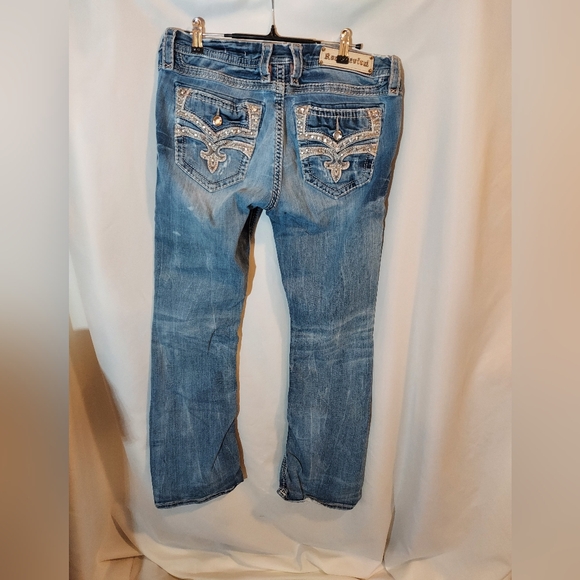 Rock Revival Denim - Rock Revival Roselle Embellished Easy Boot Jeans - 30